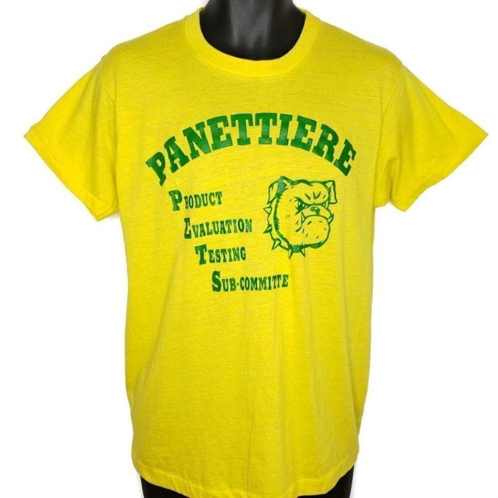 Panettiere Product Evaluation Testing Sub Committee T Shirt Vintage 80s Screen